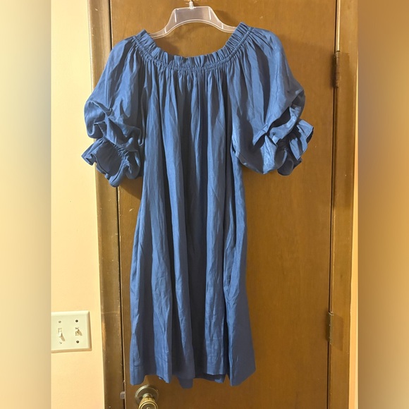 Mersea Tulum Blue Ruffle Dress - Picture 8 of 11
